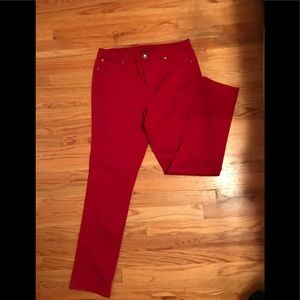 Style & co pants.  Red. Lightweight.
